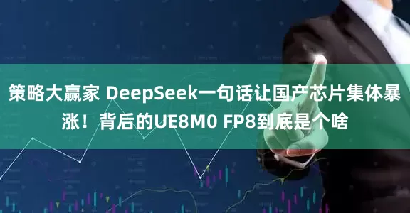 策略大赢家 DeepSeek一句话让国产芯片集体暴涨！背后的UE8M0 FP8到底是个啥